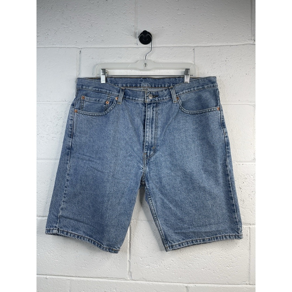 Levis 505 Shorts Mens 38 Blue Denim‎ Regular Fit Classic Everyday Casual Summer